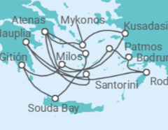 Itinerario del Crucero Islas irresistibles y puertos icónicos - Silversea