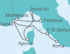Itinerario del Crucero Sabores toscanos - Silversea