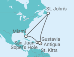 Itinerario del Crucero Un mundo de arte natural - Silversea