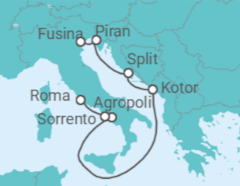 Itinerario del Crucero La radiante costa amalfitana - Silversea