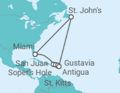 Itinerario del Crucero Islas icónicas del Caribe - Silversea