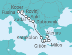 Itinerario del Crucero Mezcla de influencias croatas, eslovenas e italianas - Silversea