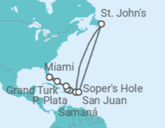 Itinerario del Crucero Navidad en las relajantes aguas de las Bahamas y el Caribe - Silversea