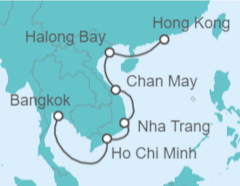Itinerario del Crucero Vietnam - Silversea