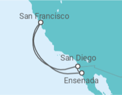 Itinerario del Crucero Escapada a San Diego - Princess Cruises