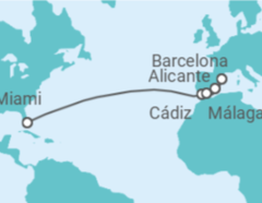 Itinerario del Crucero  Transatlántico - Royal Caribbean