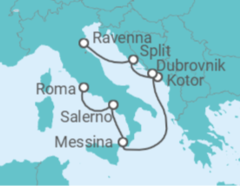 Itinerario del Crucero Italia y Croacia - Royal Caribbean