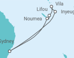 Itinerario del Crucero Vanuatu, Nueva Caledonia - Carnival Cruise Line