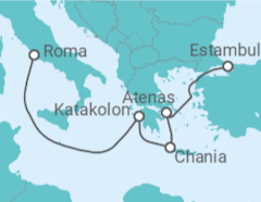 Itinerario del Crucero Estambul e Islas Griegas - Cunard