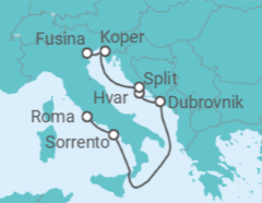 Itinerario del Crucero Una costa de imperios - Silversea