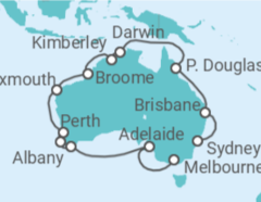 Itinerario del Crucero Recorriendo Australia - Princess Cruises