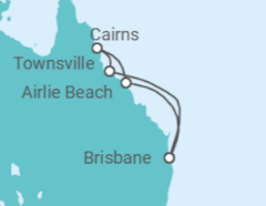Itinerario del Crucero Queensland con la Gran Barrera de Coral - Princess Cruises