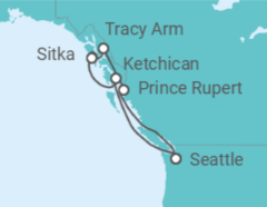 Itinerario del Crucero Alaska - Virgin Voyages