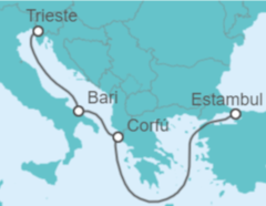 Itinerario del Crucero Grecia, Italia - MSC Cruceros