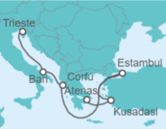 Itinerario del Crucero Turquía, Grecia, Italia - MSC Cruceros