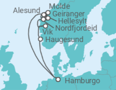 Itinerario del Crucero Tesoros de la naturaleza - Costa Cruceros