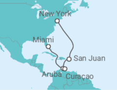 Itinerario del Crucero Isleño del Caribe Sur - Princess Cruises