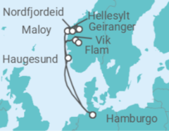 Itinerario del Crucero Tesoros de la naturaleza - Costa Cruceros