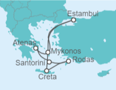 Itinerario del Crucero Turquía, Grecia - todo incluido. - Costa Cruceros