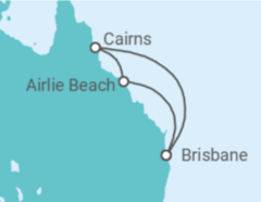 Itinerario del Crucero Queensland con la Gran Barrera de Coral - Princess Cruises