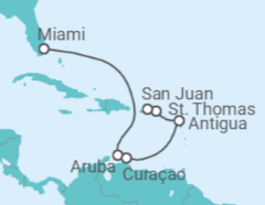 Itinerario del Crucero Caribe Occidental - Princess Cruises