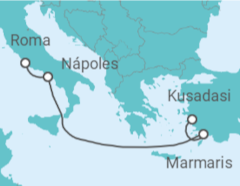 Itinerario del Crucero Turquía, Italia - MSC Cruceros