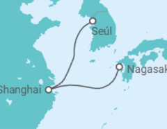 Itinerario del Crucero China - Costa Cruceros