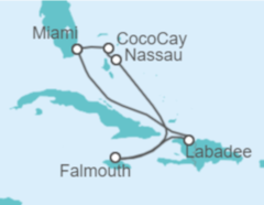 Itinerario del Crucero Bahamas, Jamaica - Royal Caribbean