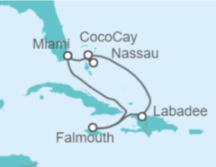 Itinerario del Crucero Bahamas, Jamaica - Royal Caribbean