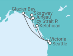 Itinerario del Crucero Alaska - NCL Norwegian Cruise Line
