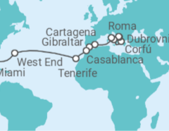 Itinerario del Crucero Gran Aventura en el Mediterráneo, Canarias y Marruecos - Princess Cruises