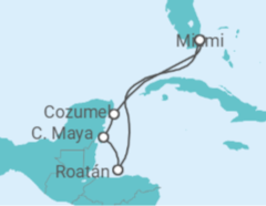 Itinerario del Crucero Honduras, México - MSC Cruceros