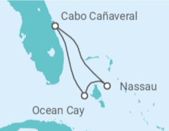 Itinerario del Crucero Bahamas - MSC Cruceros