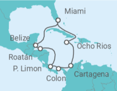 Itinerario del Crucero Colombia, Panamá, Costa Rica, Honduras - MSC Cruceros