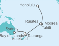Itinerario del Crucero Desde Honolulu a Sydney - Celebrity Cruises