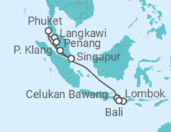 Itinerario del Crucero Tailandia, Malasia, Indonesia - Celebrity Cruises