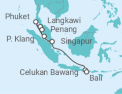 Itinerario del Crucero Tailandia, Malasia, Indonesia - Celebrity Cruises
