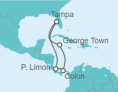 Itinerario del Crucero Costa Rica, Panamá, Islas Caimán - Carnival Cruise Line