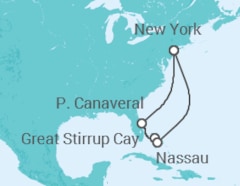 Itinerario del Crucero Estados Unidos (EE.UU.), Bahamas - NCL Norwegian Cruise Line