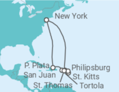 Itinerario del Crucero Puerto Rico, Islas Vírgenes - Reino Unido, San Cristóbal Y Nieves, Saint Maarten, Islas Vírgenes ... - NCL Norwegian Cruise Line