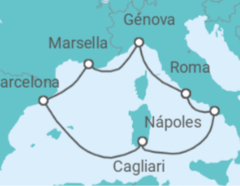 Itinerario del Crucero Italia, Francia 2027 - Costa Cruceros