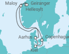 Itinerario del Crucero Noruega, Dinamarca, Alemania - Costa Cruceros