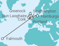 Itinerario del Crucero Reino Unido, Irlanda - Costa Cruceros
