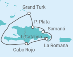Itinerario del Crucero Todos los colores del Caribe - Costa Cruceros