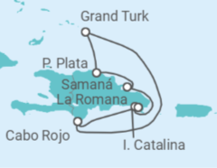 Itinerario del Crucero Todos los colores del Caribe - Costa Cruceros