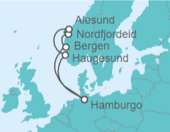 Itinerario del Crucero Noruega - AIDA