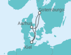 Itinerario del Crucero Suecia, Dinamarca - AIDA