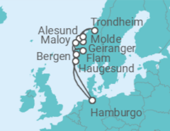Itinerario del Crucero Noruega - AIDA