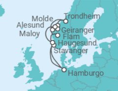 Itinerario del Crucero Noruega - AIDA