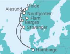 Itinerario del Crucero Noruega - AIDA